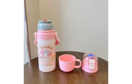 Melody Cartoon Children's Double Lid Insulated Mug