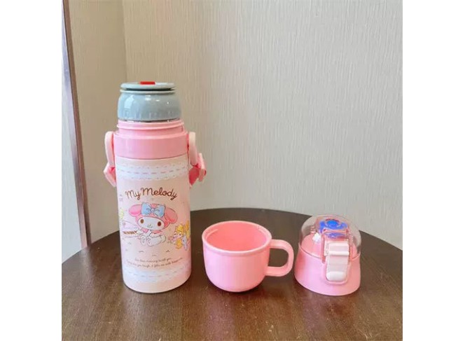 Melody Cartoon Children's Double Lid Insulated Mug