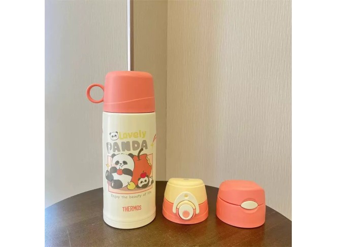 Panda Paradise Kids Portable Straw Insulated Mug